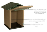 Ultimate Poly Screech Owl or Saw-Whet Owl House Nesting Box