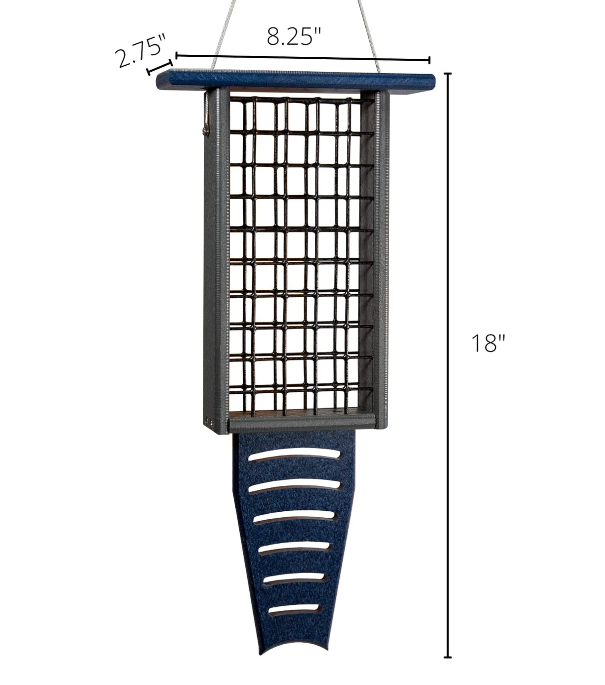 JCS Wildlife Tail Prop Suet Feeders – Single, Double, or Triple Cake Capacity