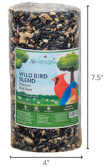 JCS Wildlife Wild Bird Blend Premium Bird Seed Small Cylinder, 1.5 lb