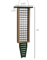 JCS Wildlife Triple Recycled Suet Feeder with Tail Prop