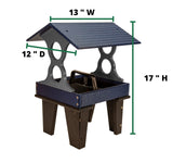 JCS Wildlife Medium Ground Fly Thru Bird Feeder