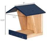 JCS Wildlife Modern Style Cedar Robin Roost with Poly Lumber Roof