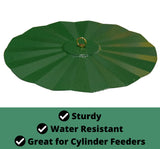 JCS Wildlife 16" Metal Rain Guard and Cylinder Feeder Kit