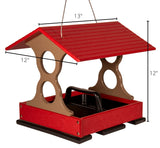 JCS Wildlife Medium Poly Fly Thru Platform Bird Feeder