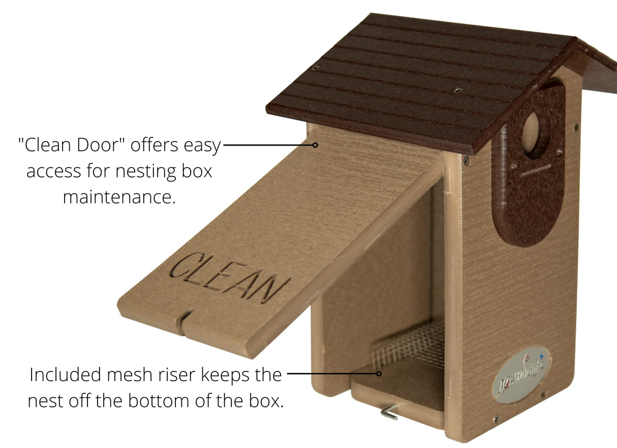 JCS Wildlife Ultimate Bluebird House - Mounting Pole Bundles Available!