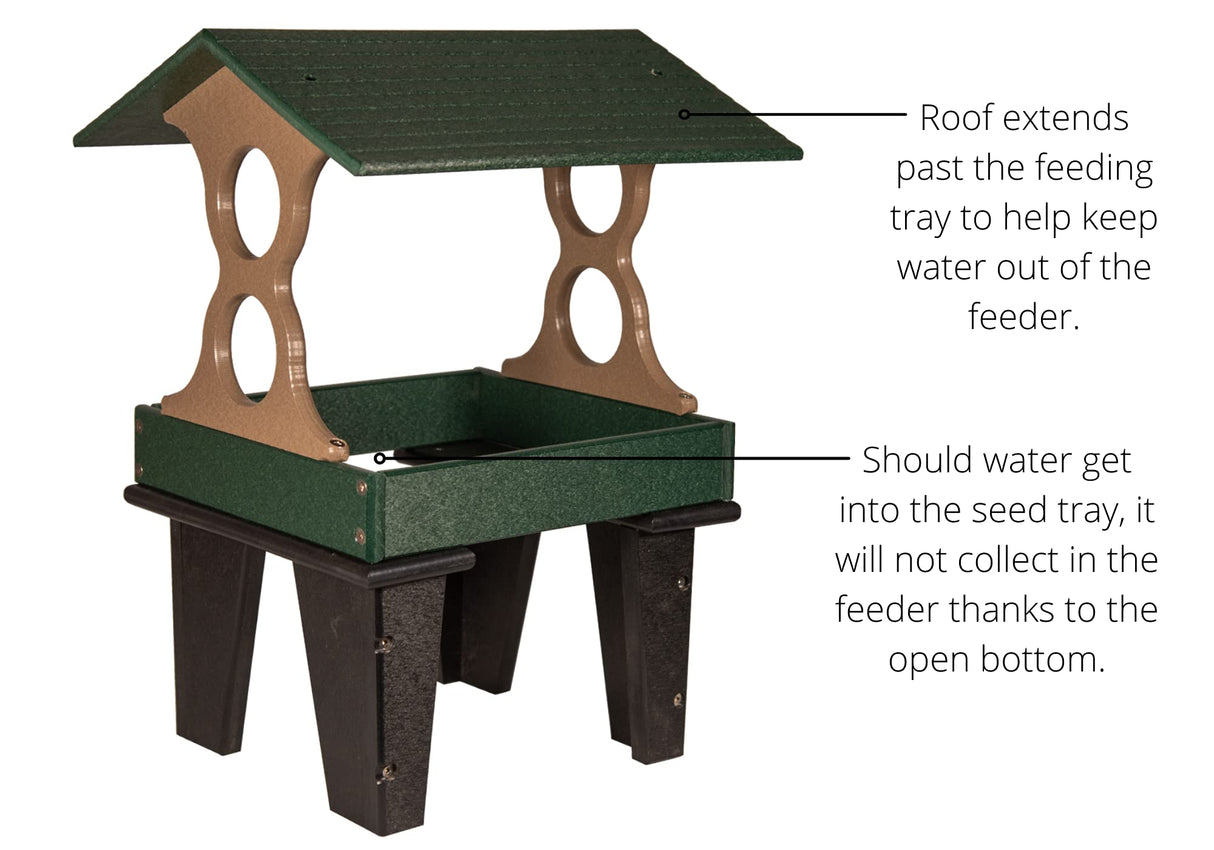 JCS Wildlife Medium Ground Fly Thru Bird Feeder