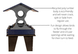 JCS Wildlife Medium Ground Fly Thru Bird Feeder