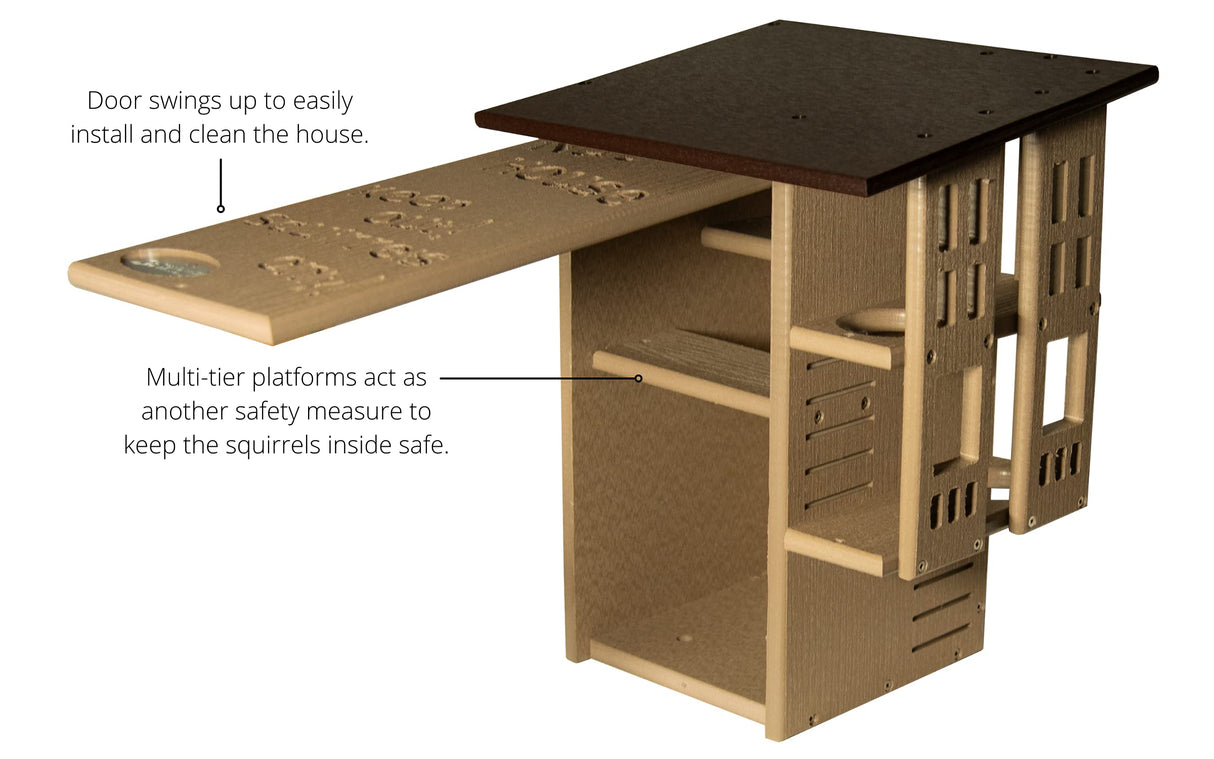 JCS  Wildlife Ultimate Squirrel House Nesting Box