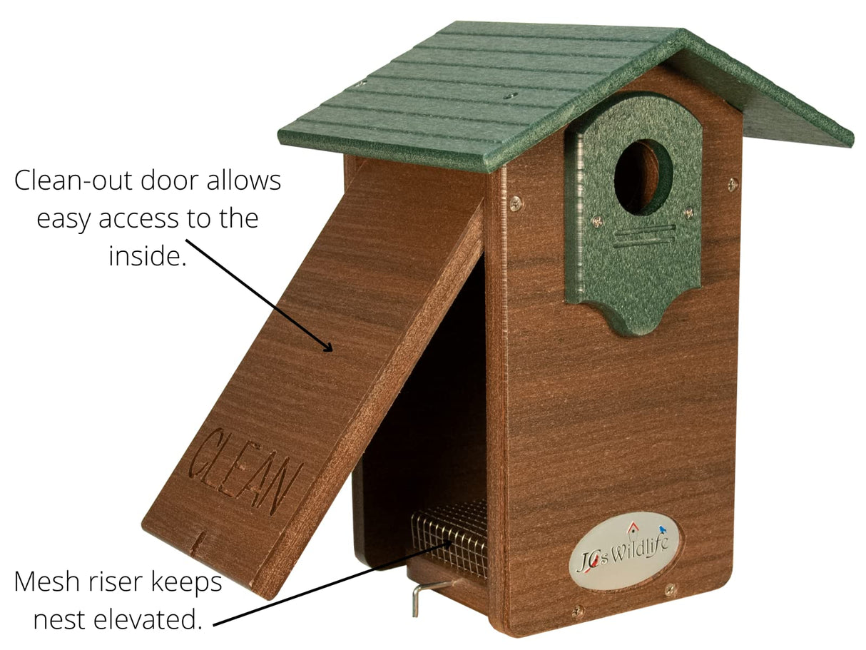 JCS Wildlife Ultimate Bluebird House - Mounting Pole Bundles Available!