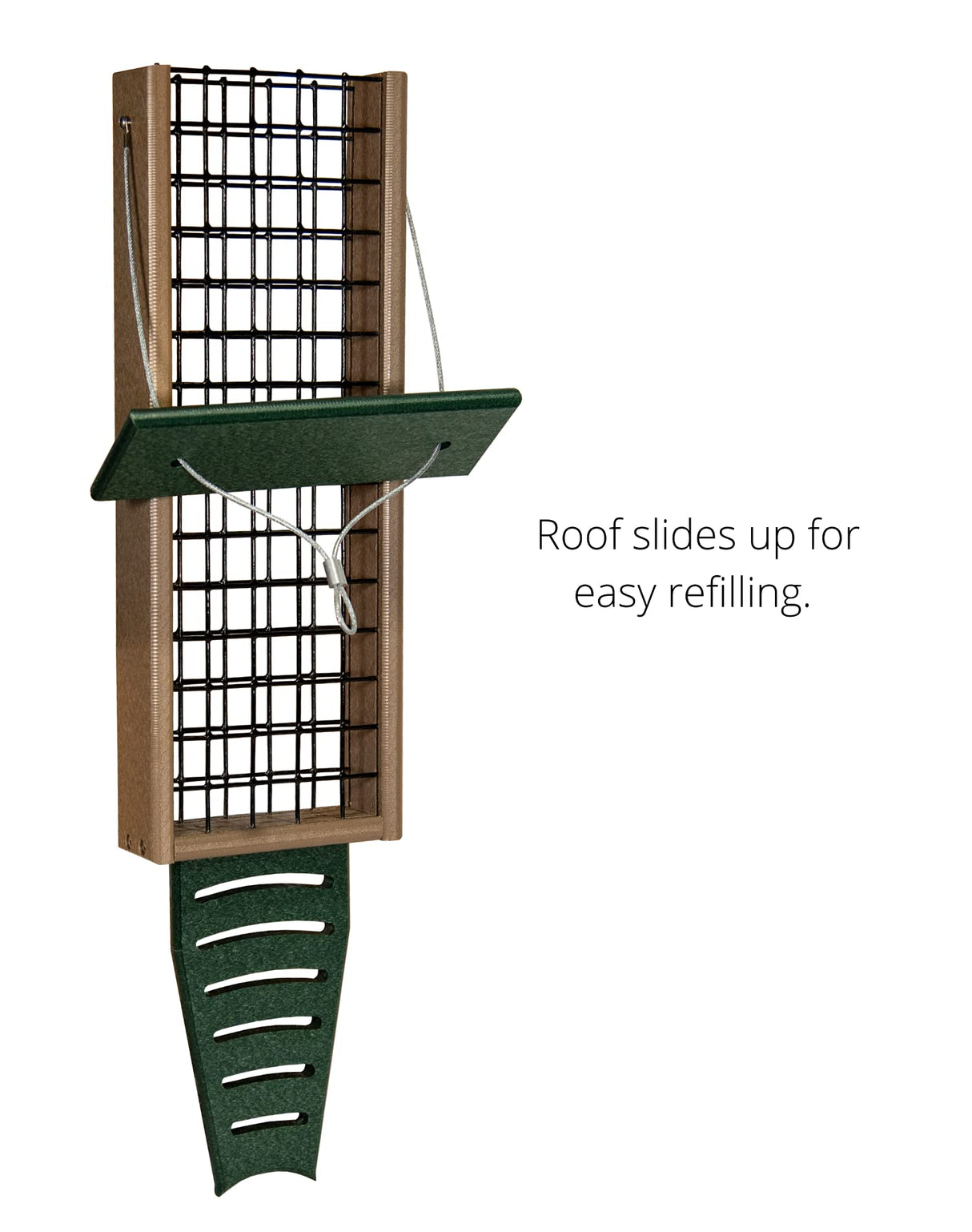 JCS Wildlife Triple Recycled Suet Feeder with Tail Prop