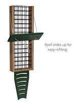 JCS Wildlife Triple Recycled Suet Feeder with Tail Prop