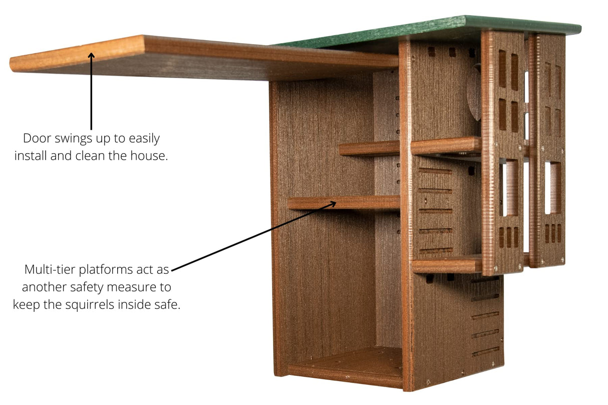 JCS  Wildlife Ultimate Squirrel House Nesting Box