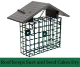 JCS Wildlife XL Suet Cage with Recycled Poly Lumber Roof