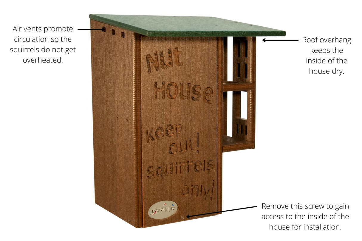 JCS Wildlife Ultimate Squirrel House Nesting Box