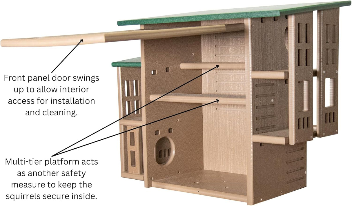 JCS Wildlife Nutty Mansion Squirrel House