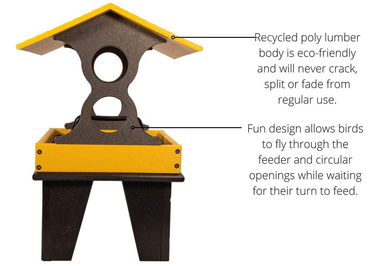 JCS Wildlife Medium Ground Fly Thru Bird Feeder