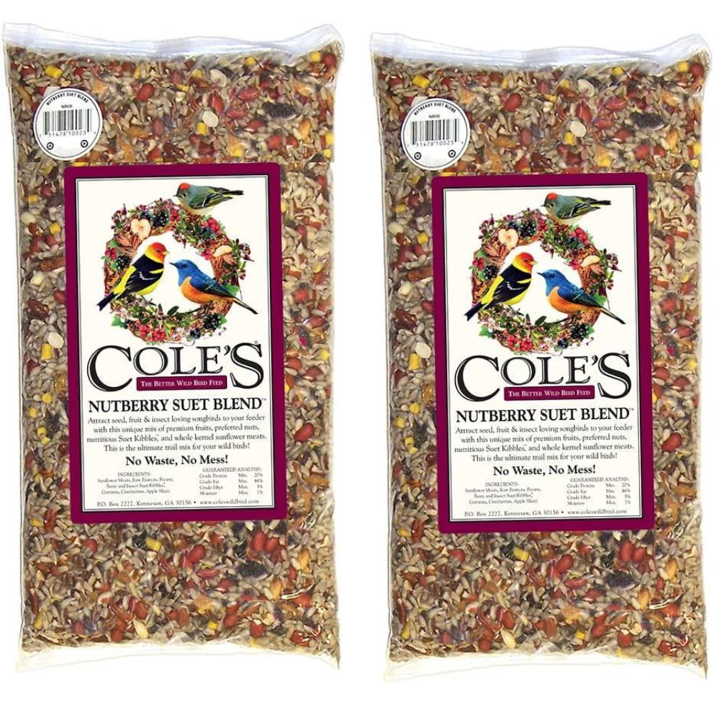 Cole's Nutberry Suet Blend Bird Seed, 10 lbs, NB10