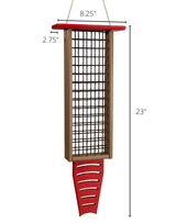 JCS Wildlife Triple Recycled Suet Feeder with Tail Prop