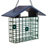 JCS Wildlife XL Suet Cage with Recycled Poly Lumber Roof