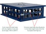 JCS Wildlife Recycled Poly Lumber Deluxe Caged Platform Bluebird Feeder