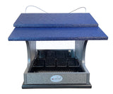 JCS Wildlife Large Poly Hopper Bird Feeder  - Mounting Pole Bundles Available!