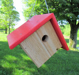 JCS Wildlife Cedar & Poly Wren, Chickadee, & Warbler Birdhouse