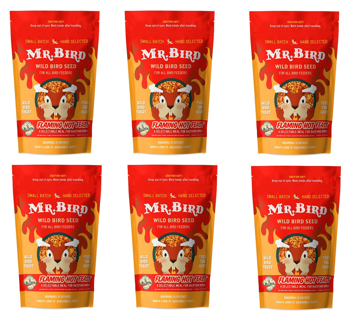 Mr. Bird Flaming Hot Feast Small Loose Seed Bag 2 lbs. (1, 2, 4, and 6 Packs)