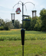 Squirrel Stopper Sequoia Squirrel Proof Pole System with 4 Hanging Stations - Bird Feeder Pole System Only (Open Box)