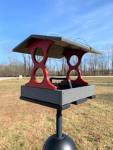 JCS Wildlife Medium Poly Fly Thru Platform Bird Feeder