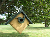 JCS Wildlife Classic Cedar & Recycled Poly Lumber Wren Birdhouse with Predator Guard Portal