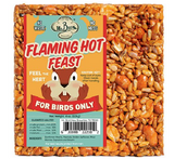 Mr. Bird Flaming Hot Feast Small Wild Bird Seed Cake 4 oz. (6 or 12 Packs)