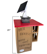 JCS Wildlife Ultimate Squirrel House Nesting Box w/ Wi-Fi Camera & Solar Panel