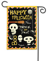 BreezeArt Skeleton Halloween Garden Flag