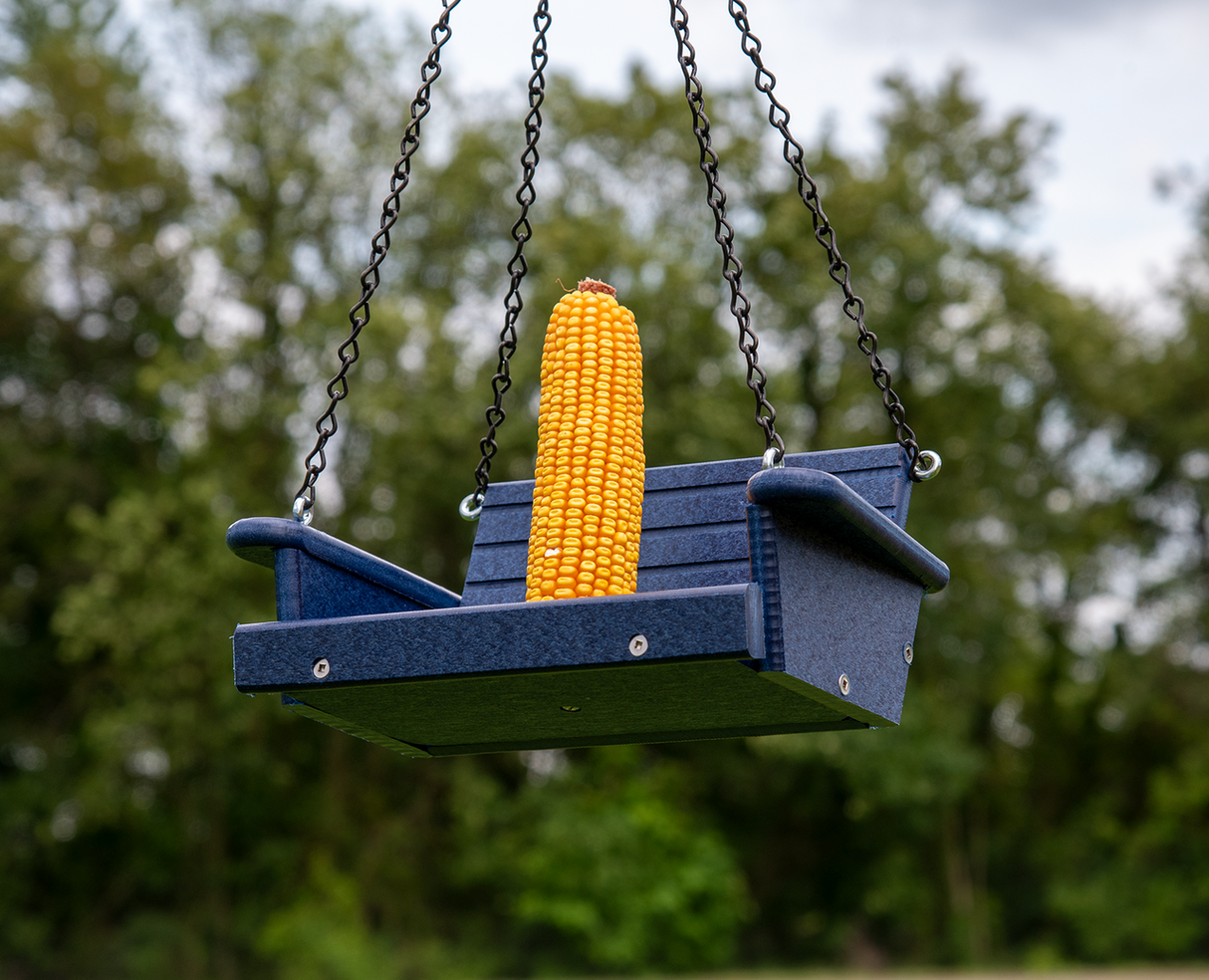 JCS Wildlife Poly Lumber Squirrel Swing Corn Cob Feeder