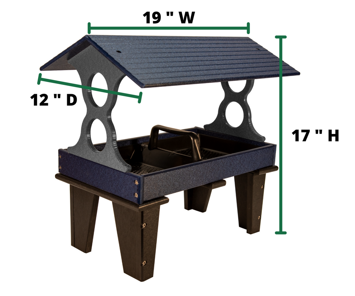 JCS Wildlife Large Ground Fly Thru Bird Feeder