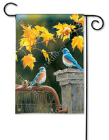 BreezeArt Bluebird Meeting Garden Flag