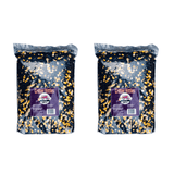 JCS Wildlife Critter Vittles 5lb loose seed bags featuring a blend of sunflower seeds, corn, and peanuts for backyard critters.