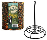 Mr. Bird Woodpecker Feast Large Wild Bird Seed Cylinder with JCs Wildlife Cylinder Feeder 4 lbs. 3 oz.