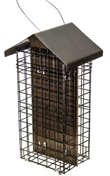 JCS Wildlife Metal House Four Cake Suet Cage (Bronze)