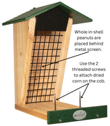 JCS Wildlife Double Snacker Squirrel Feeder