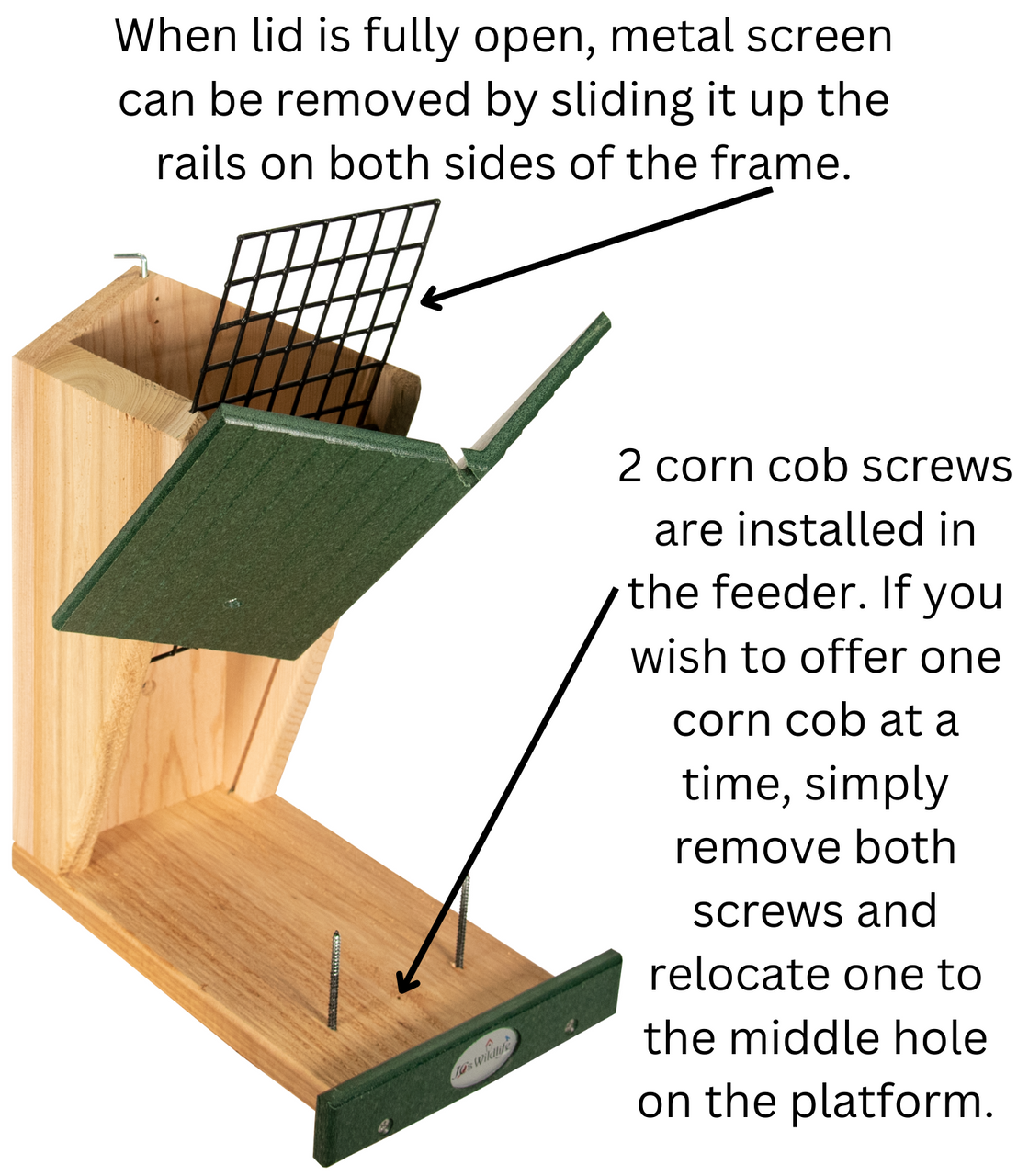 JCS Wildlife Double Snacker Squirrel Feeder