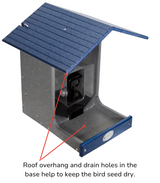 JCS Wildlife E-Z Fill Smart Bird Feeder with WiFi Camera, Solar Panel & AI Bird Recognition