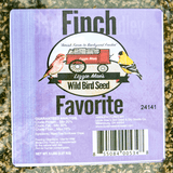 JCS Wildlife Finch Favorite 5lb seed bag with nyjer and fine sunflower chips, 20% protein, 30% fat, and 16% fiber.