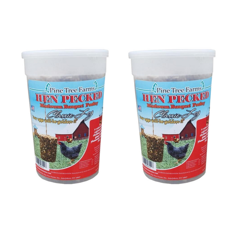 Pine Tree Farms Hen Pecked Mealworm Poultry Classic Log 28 oz