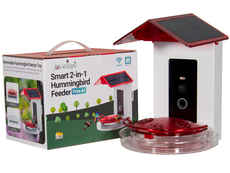 JCS Wildlife Smart 2-in-1 Hummingbird Feeder