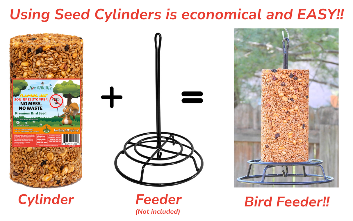 JCS Wildlife Squirrel Stopper No Mess, No Waste Small Cylinder 2lbs