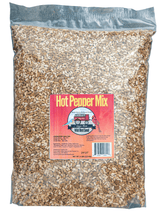 JCS Wildlife Hot Pepper 5lb Loose Seed Bag, spicy bird feed mix deters squirrels and mammals, capsaicin-based wild bird food.