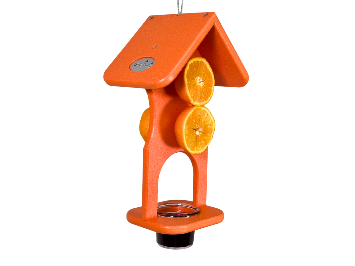 JCS Wildlife Hourglass Jelly and Fruit Oriole Bird Feeder