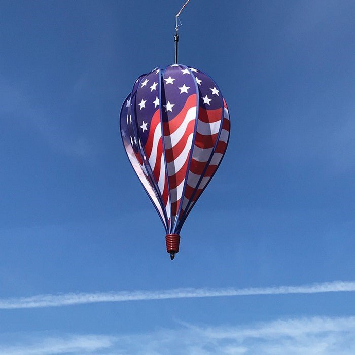 In The Breeze USA Flag 10-Panel Hot Air Balloon Wind Spinner
