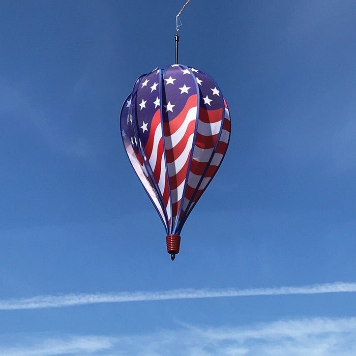 In The Breeze USA Flag 10-Panel Hot Air Balloon Wind Spinner - JCS Wildlife